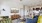 Spacious living room and kitchen area